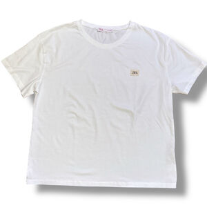 Zara White Plus XXXL Short Sleeve Tee